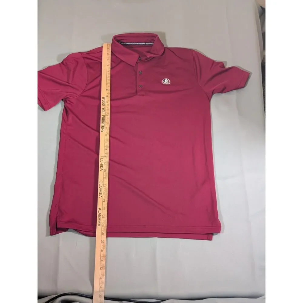 Nike Florida State Seminoles FSU Dri-FIT Polo Shirt Garnet Men’s Medium NCAA
